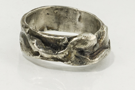 organic design ring unique men's ring