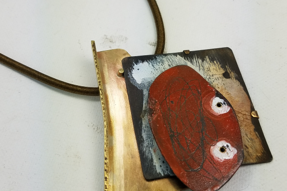 sculptural jewelry contemporary necklace