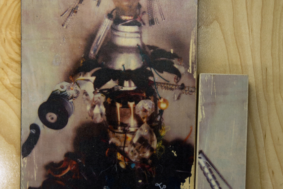 mixed media art upcycled art