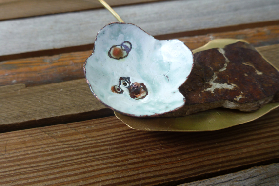 enamel and stone organic hippie jewelry