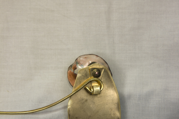 brass back necklace handcrafted jewelry