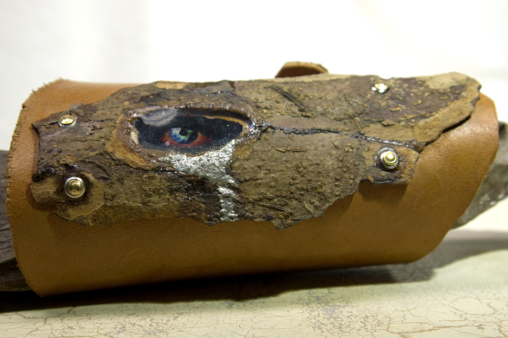 riveted to leather boho leather bracelet