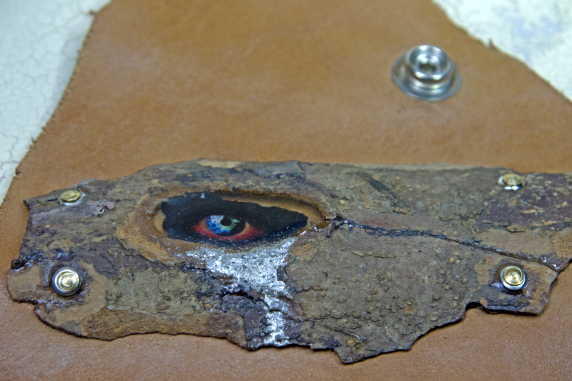 nature inspired leather bracelet tree bark bracelet