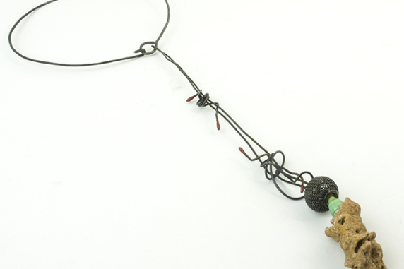 nature inspired necklace sustainable organic jewelry