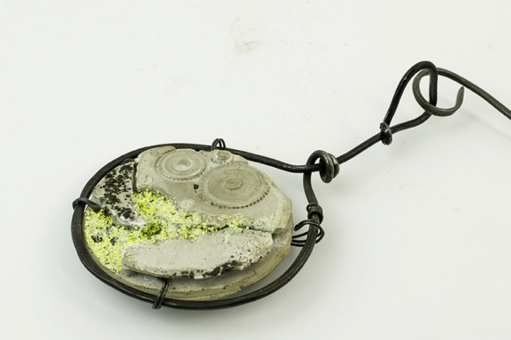 steam punk clock necklace