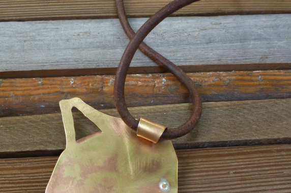 brass back pendant eco friendly jewelry