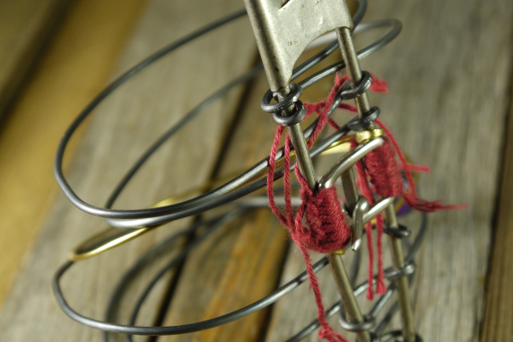 Industrial steel wire vintage safety pin bracelet vintage safety pin accent