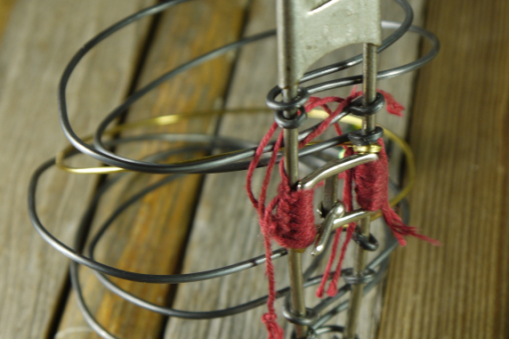 Industrial steel wire vintage safety pin bracelet buckle accent