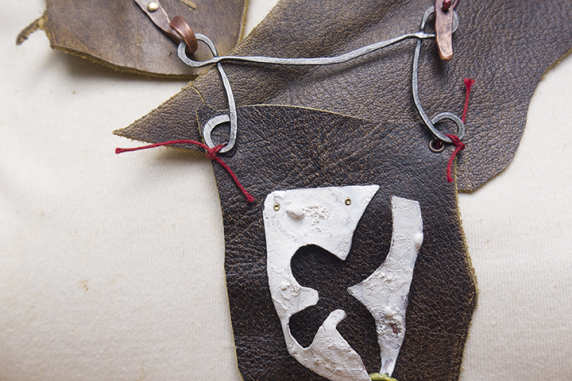 turquoise Czech glass bead recycled jewelry