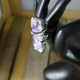 oblong amethyst steel ring