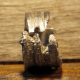 Unisex pewter organic wood look ring