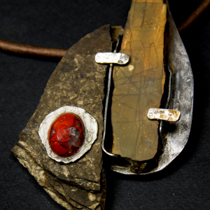 mixed media necklace